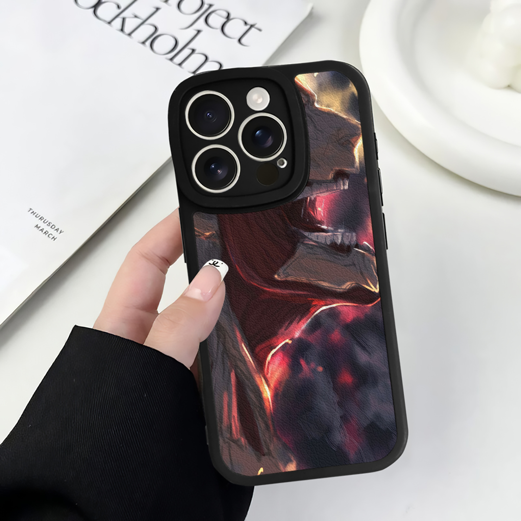 （画像用） 進撃の巨人 Attack on Titan 【iPhone 16シリーズ対応】シリコンスマホケース（レザー調） 材質：シリコン